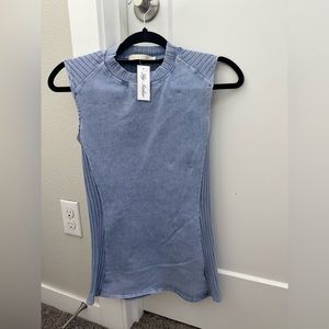 Lila Mock tank- color surf